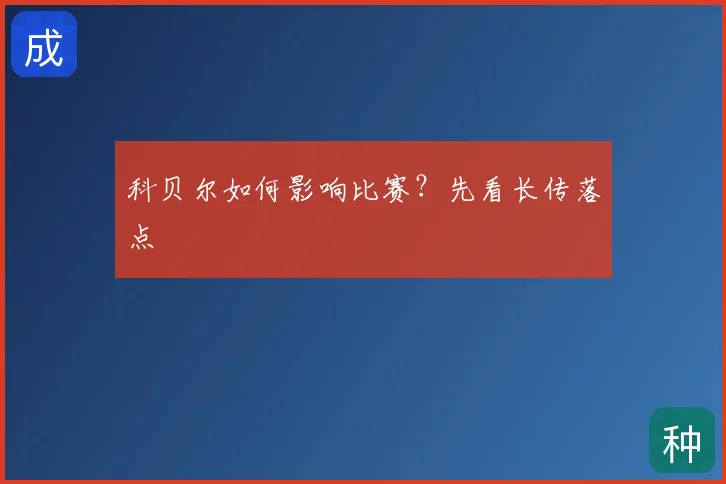 科贝尔如何影响比赛?先看长传落点